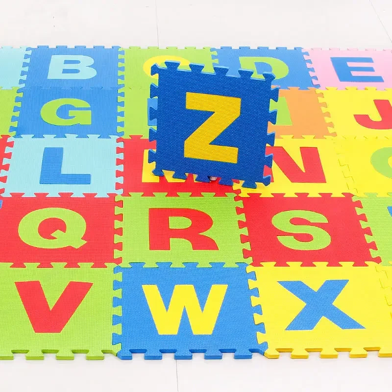 36 pcs Children mini EVA Foam Alphabet Letters Numbers Floor Soft Baby Mat 3D puzzle Kids Educational toys Alphanumeric Mats