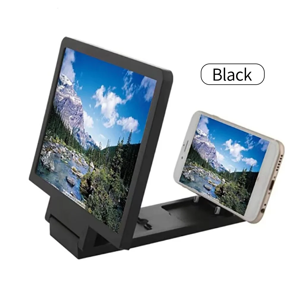 Mobile Phone Screen Magnifier Eye Protection Monitor 3D Video Screen Magnifier Folding Magnifying Extension Stand