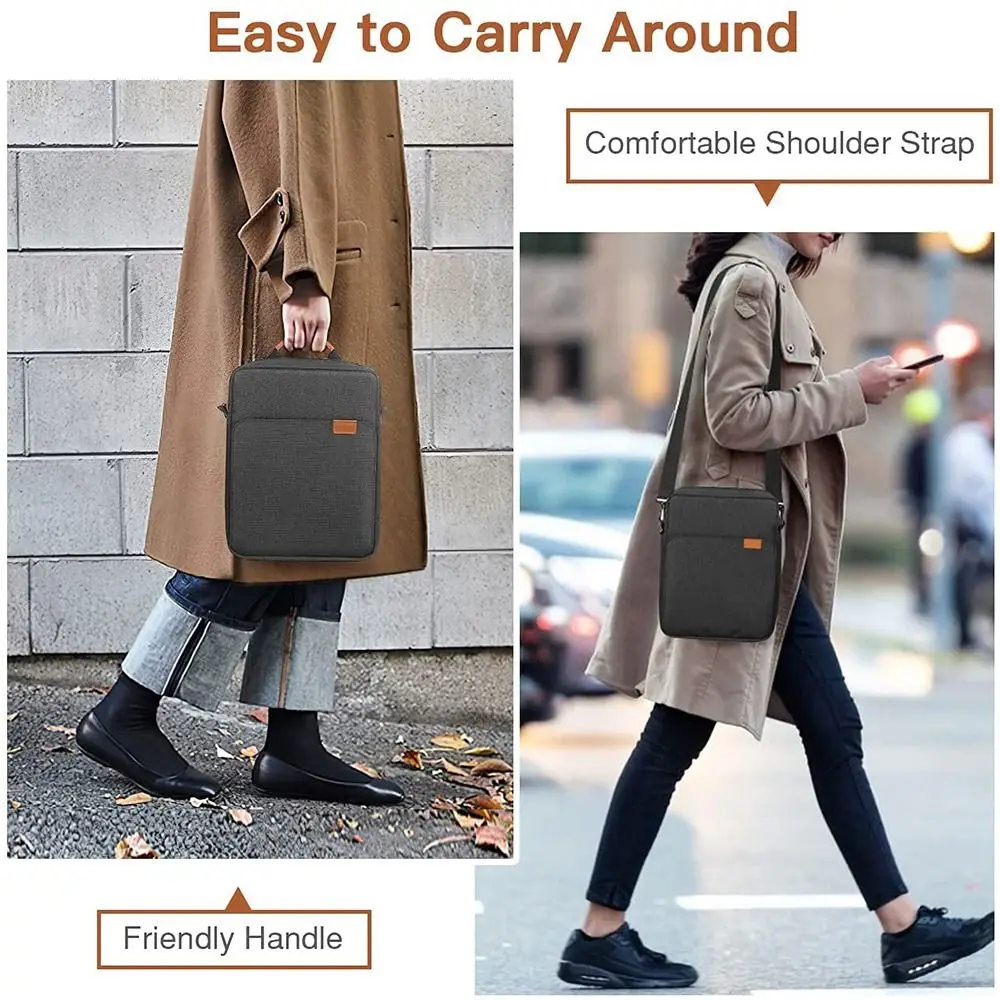 9/11/13.3 inch Tablet Sleeve Case Concealed Hand Strap Universal Shoulder Bag Wear-resistant Shockproof