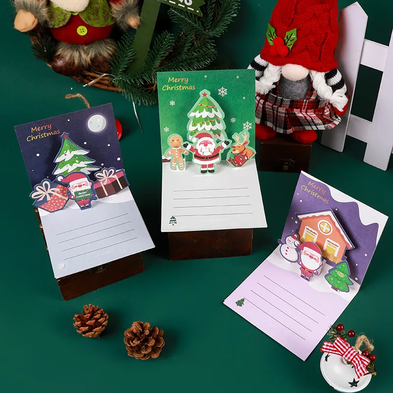 Customized. 3D Greeting Card Folding Handmade Folding Card Piece Packaging