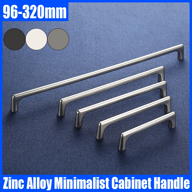 

1PCS Zinc Alloy Minimalist Cabinet Handle American Style Wardrobe Door Handle Drawer Knobs Cupboard Pulls Furniture Handle