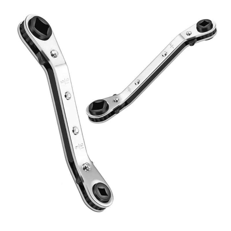 Llave trinquete Llave servicio trinquete para acondicionado con adaptador broca hexagonal