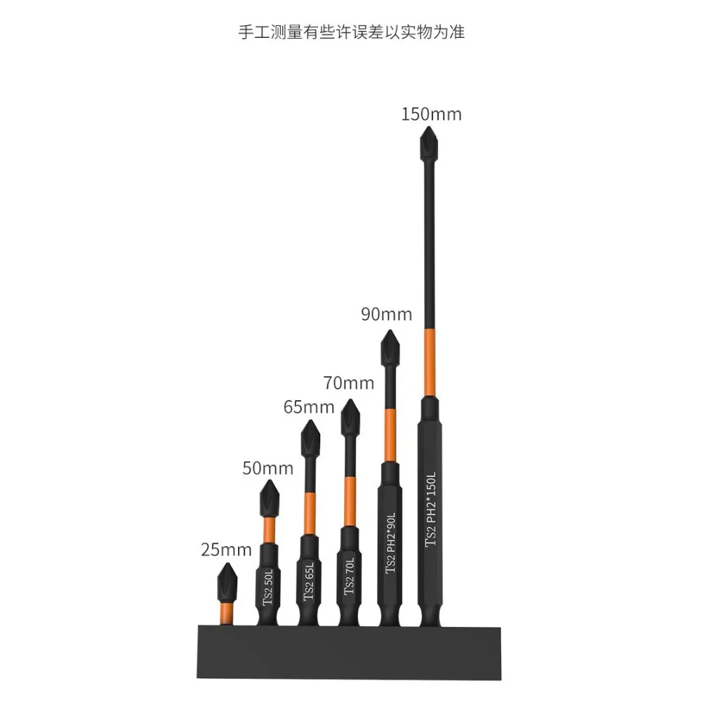 Anti-shock Screwdriver Bit Non-slip Impact Resistant Driver Bit Wear-resistant Multiple Specifications Screwdriver Batch Head