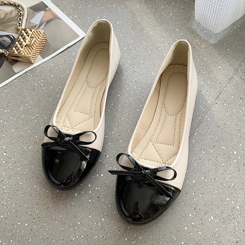 Fashion Ballerina Women\'s Flats Shoes Woman Slip-on Loafers Elegant Bow-knot Flat Shoes Ladies Mother Shoes Zapatos De Mujer