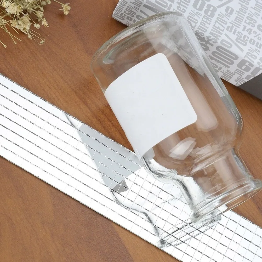 

1 рулон мозаики настенная наклейка DIY зеркальные наклейки самоклеящаяся наклейка на плитку домашний декор художественное украшение для детской комнаты