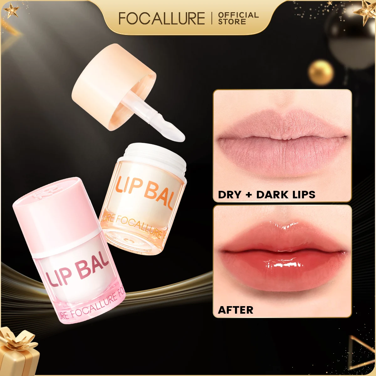 

FOCALLURE Non-sticky Lip Glosses Mirror Liquid Lipstick Moisturizing Lasting Jelly Lip Balm Lip Oil Lip Tint Makeup Cosmetics