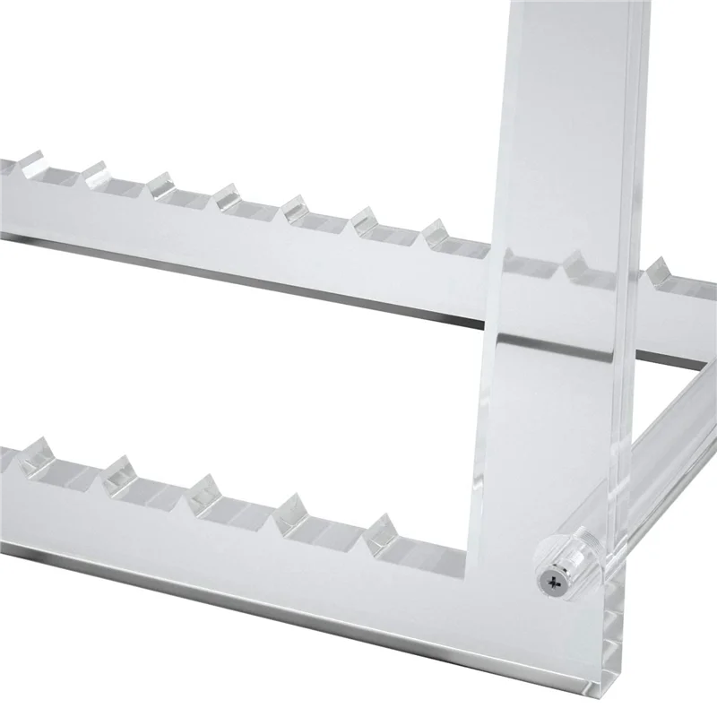 

ABSE-3X Clear Vinyl Record Stand Holder For Desktop Album Storage, Acrylic Vinyl Record Shelf Display 50 Lps