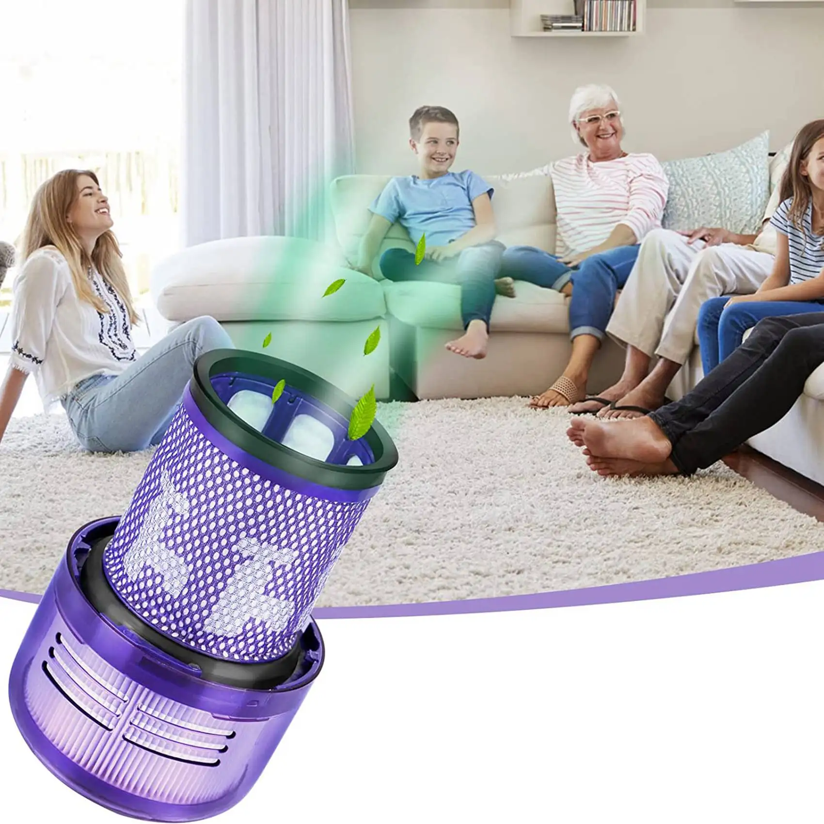 Filtro Hepa de repuesto para Dyson V12, accesorios de aspiradora delgada, pieza de repuesto, 971517