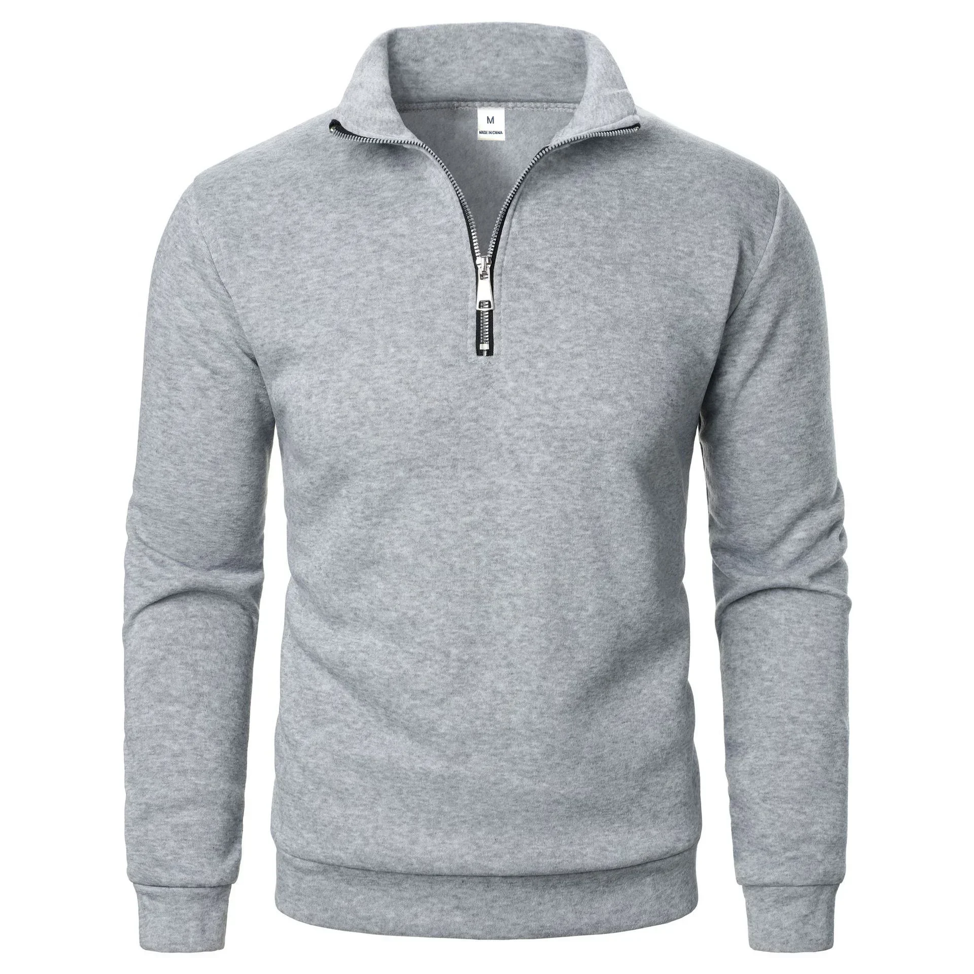 Men's Quarter Zip Up Long SleeveSlim Fit Lightweight Mock Neck Pullover Casual Sweaters Half Turtleneck Cozy Outdoor Streetwear