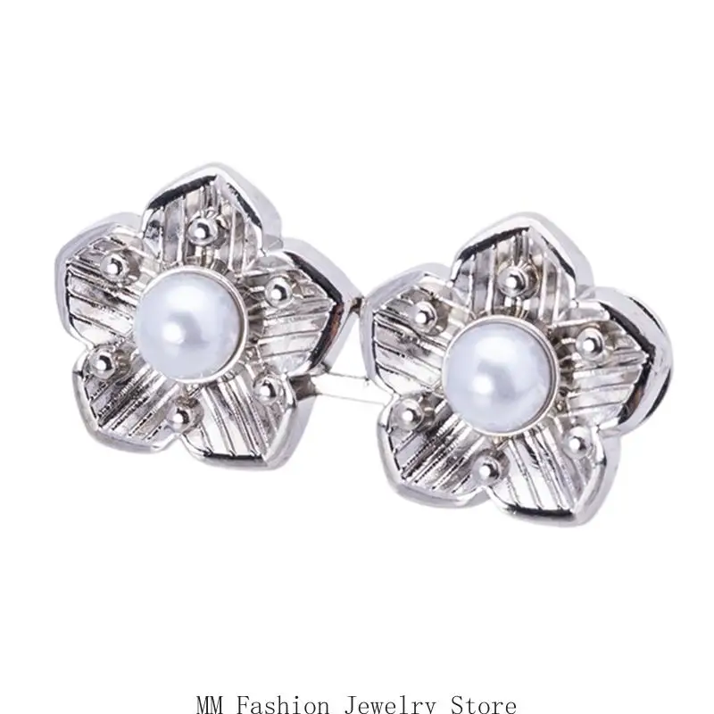 

D0UB 3 шт., регулируемые жемчужные цветы, джинсы, пуговицы, затягиватель талии, регулятор талии для свободных джинсов и юбок