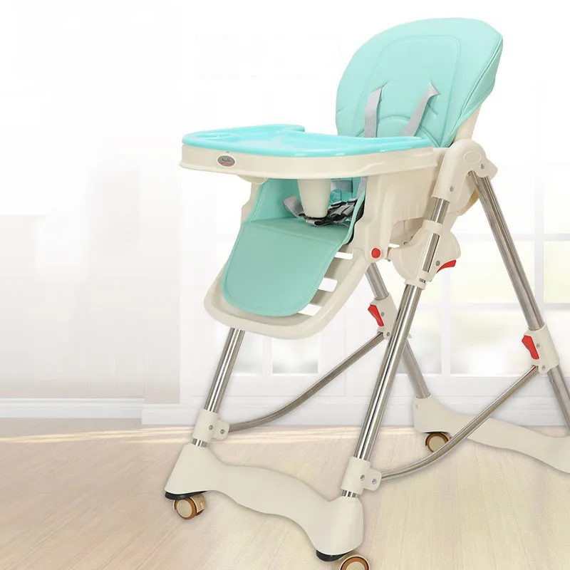 Factory Directly Foldable Kids Feeding Chair Child Eating High Chair Baby Eating Highchair Portable Baby High Chair For Dining