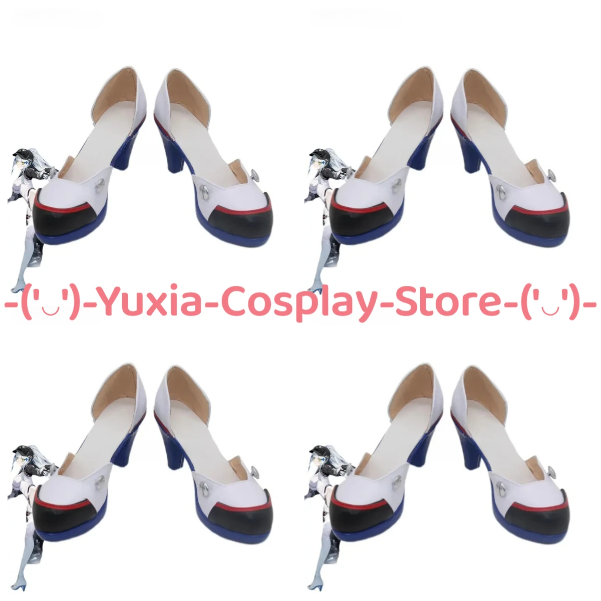 Yuxiacosplay! Girls Frontline Klukai Cosplay Shoes Anime Game Character Prop PU Leather Boots Halloween Carnival Party Costume