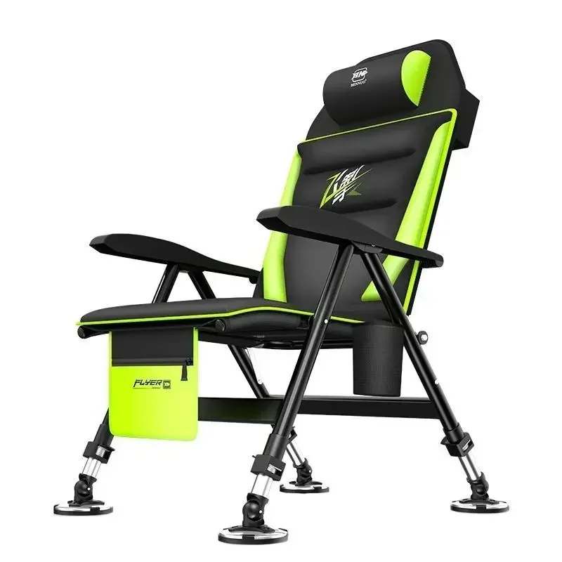 Portable Folding Fishing Chair With Telescopic Legs Lightweight Outdoor Camping Seat Comfortable Angling Stool For Fishing Trip