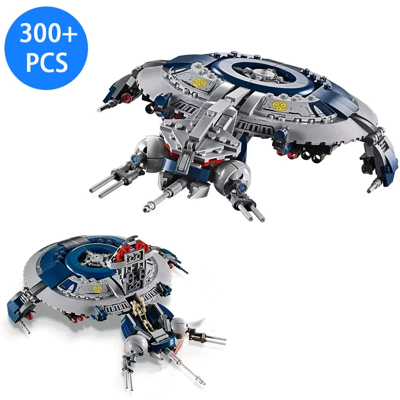 New Droid Gunship 300+PCS Building Blocks DIY Space Fight Compatible 75233 Fighter Sets For Boys Toys Birthday Christmas Gifts