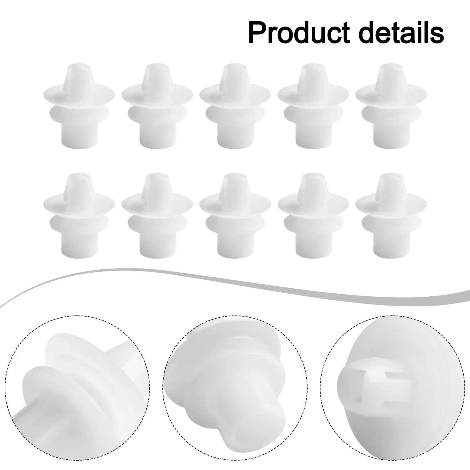 10 Uds. Clips embellecedores de guardabarros para parachoques Interior de coche para Smart Fortwo 450 451 para Cabrio Coupe Kit de sujeción de guardabarros trasero Clips