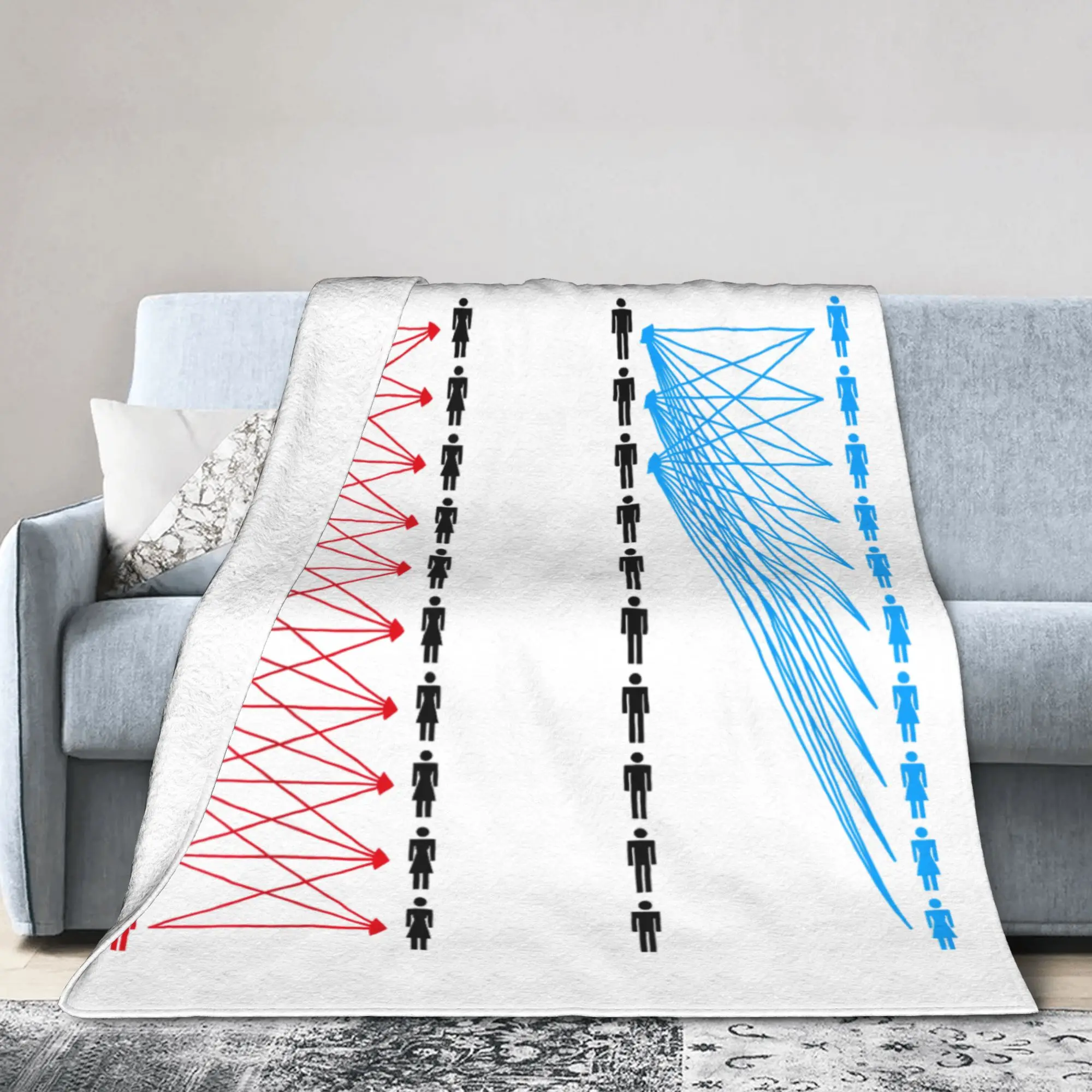 Hypergamy Dating Dynamics Infographic Blanket Flannel Winter Sarcastic Multi-function Warm Bedding Throw Blankets for Home