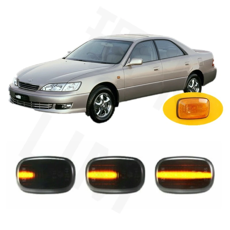 for Lexus ES300 MK2 XV10 MK3 XV20 1992 1993 1994 1995 1996 1997 1998 1999 2000 2001 Sequential LED Side Marker Signal Light Lamp