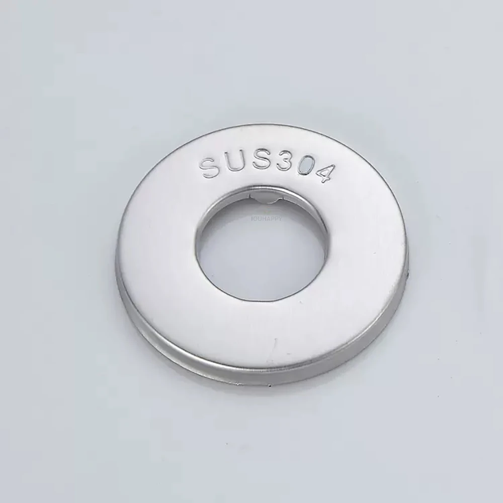 1/3Pcs Faucet Decorative Cover 304 Stainless Steel Flat Washer Assortment for Wall-mounted Faucet Cold and Hot Water Tap