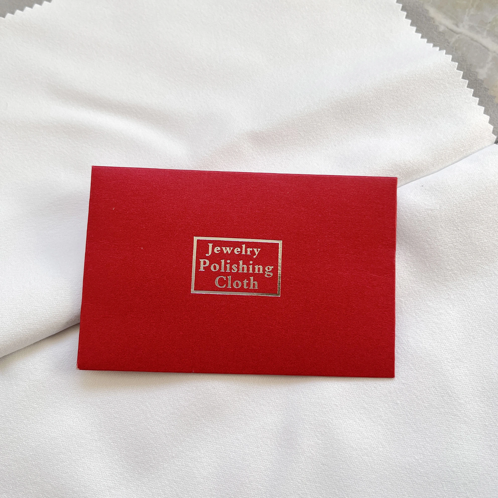 Polishing Cloth Red White Black Packaging Silver Polishing Cloth Silver Necklace Polishing Cleaning 100pcs