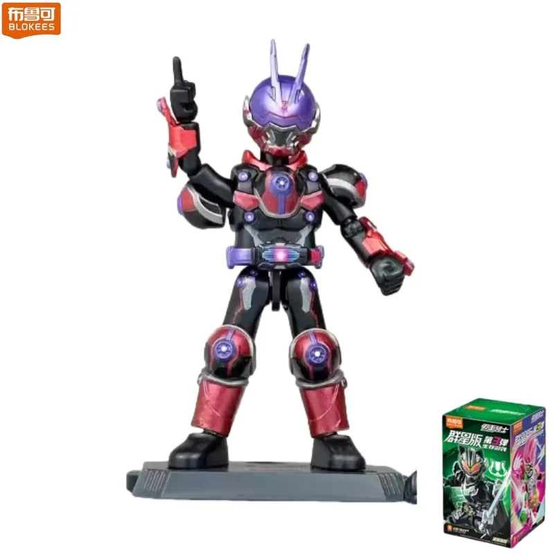 BLOKEES Bouwstenen Kamen Rider 3 Survival Game 3D Desktop Decoraties Dragon Riding Taili Kleine Deeltje Model Speelgoed Gift