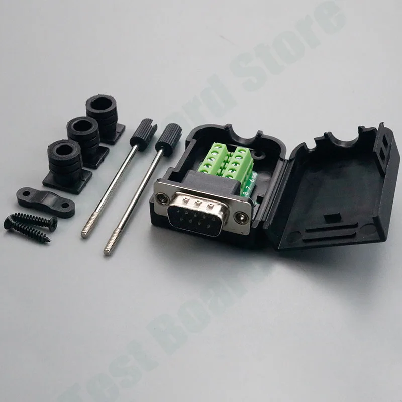 1Pce DB9 Adapter RS232 DB25/DB15 Male and Female Solderless Connectors with Back Screw Terminal Adapter Board