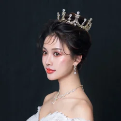 Luxury Diadem Rhinestone Crystal Tiaras And Crowns Princess For Women Prom Pageant Bridal Wedding Hair Accessories Jewelry Crown