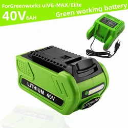 Greenworks 40V battery 6.0Ah battery 29462 29472 29282 G-MAX GMAX lawn mower electric tool lithium-ion battery