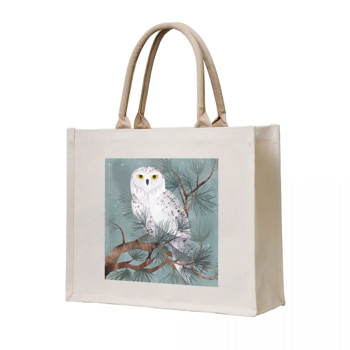 

Snowy Tote Bag canvas tote tote bags men custom fabric bag