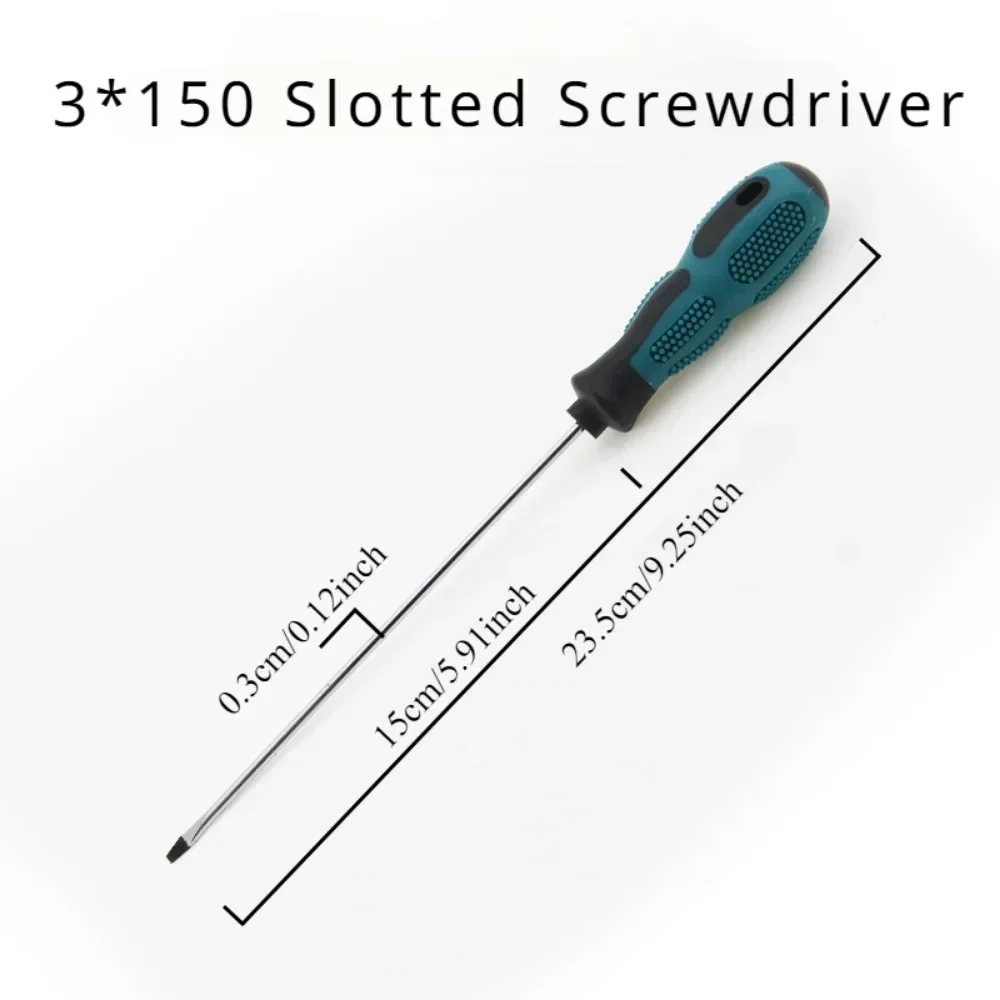 Long Slotted Phillips Screwdriver Rubber Handle Magnetic Screwdriver Installation and Disassembly Repair Tool