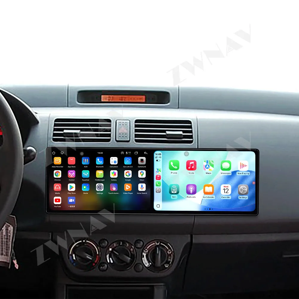 Dual screen 10.1” For Suzuki Swift 2005 to 2010 Android 15.0 auto navigation carplay multimedia player radio wireless head unit