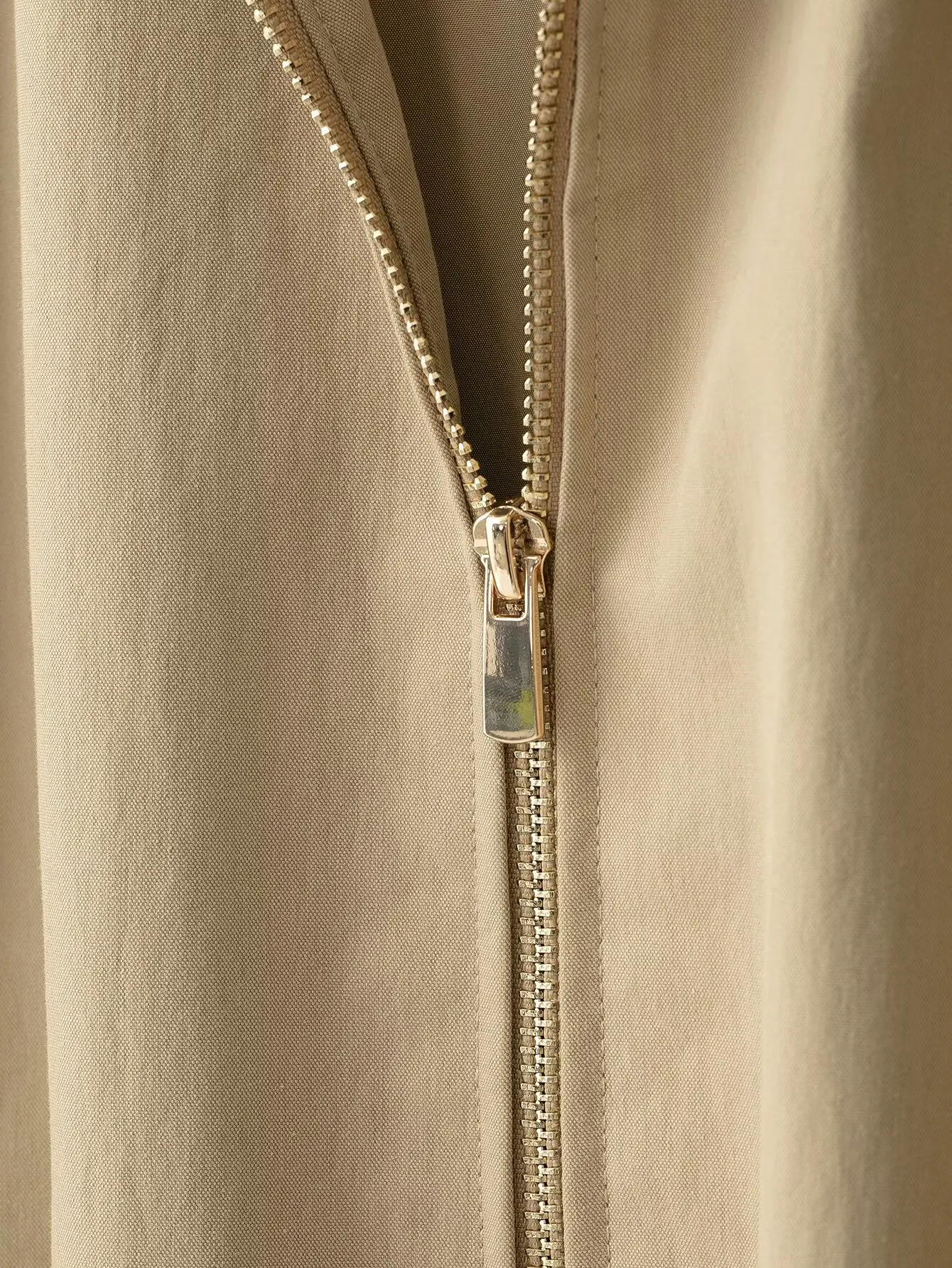 TFMLN Lässige Kapuzenjacke für Damen, Einfarbig, mit Revers und Reißverschluss, Neue Herbst-Damenjacke mit Lockerem Schnitt und Langen Ärmeln – Detail 8