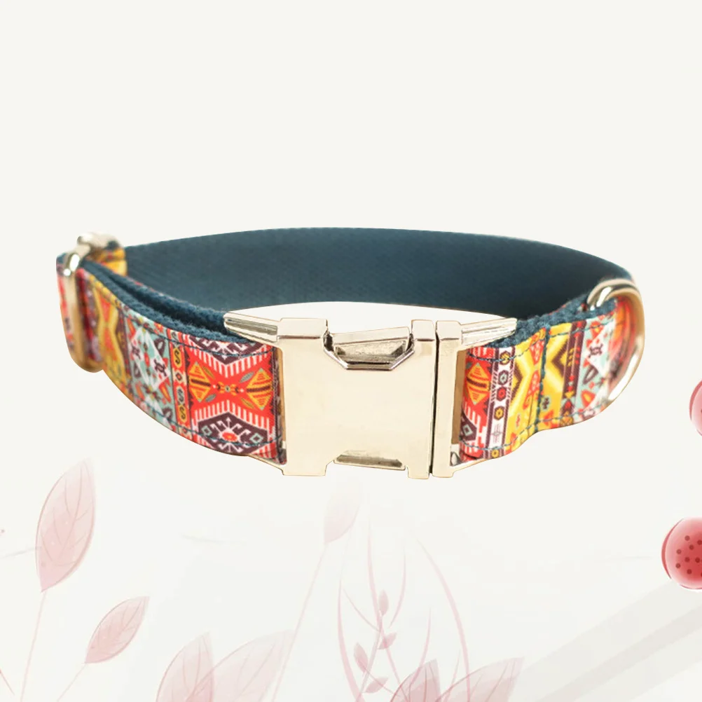 

Metal Buckle Dog Collar Adjustable Creative Design Comfortable Texture Long-Lasting Pet Collar for Dog Walking Outdoor