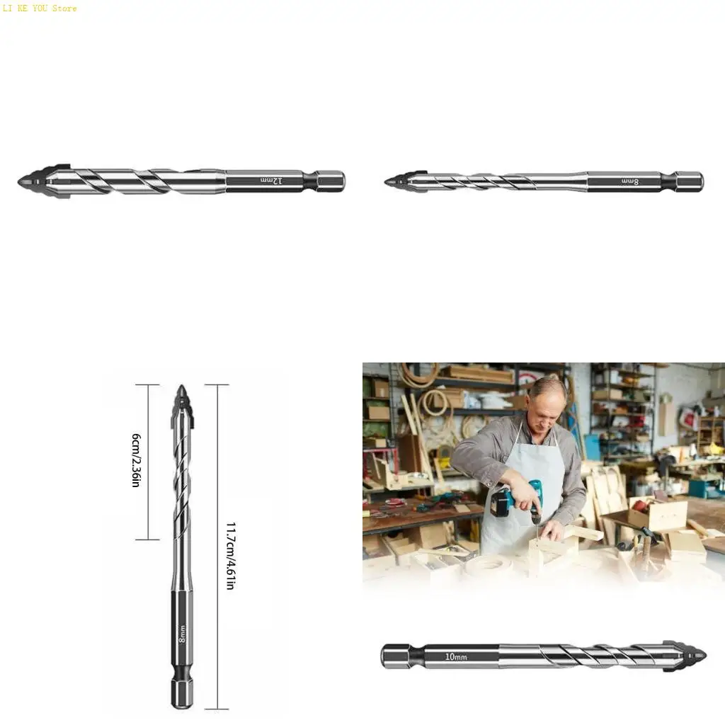 

W3JE 6/8/10/12 мм эксцентричный закручивание склонный бит наклонная эксцентричная буриль бетон.