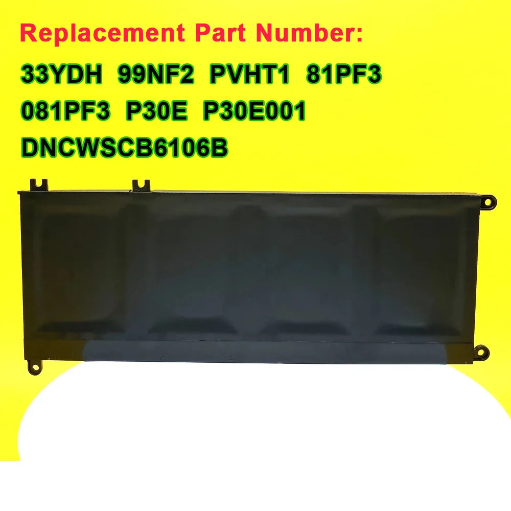 33YDH For Dell G3 3579 3779 G5 5587 7588 Inspiron 15 7577 7588 17 7773 7778 7779 Vostro 7570 7580 Laptop Battery 15.2V 56Wh