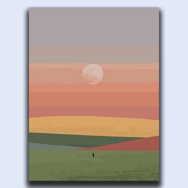 

1-0095 Summer Beach Ocean Sunset Oil Painting Hand Painted Coastal Decor