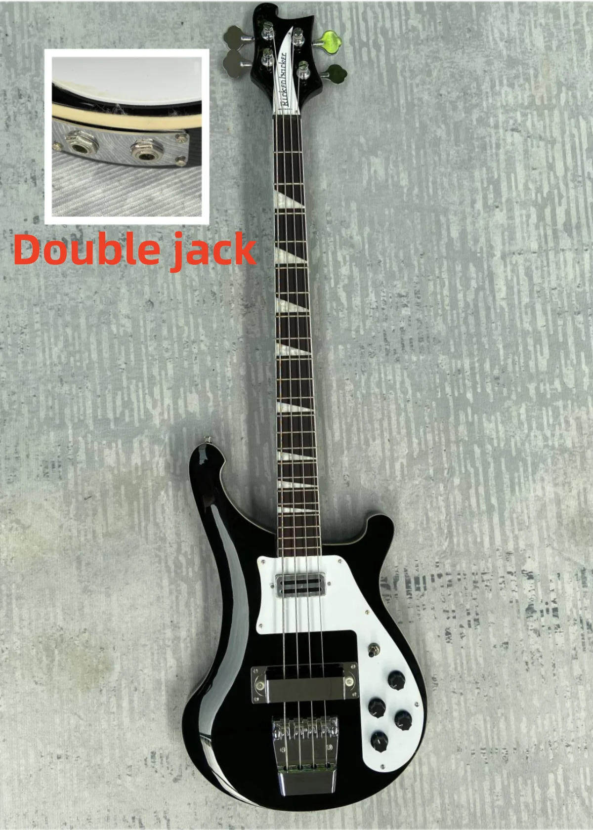 4003 BASS, Stock, free shipping, mahogany body, double jack, hot ，black have logo