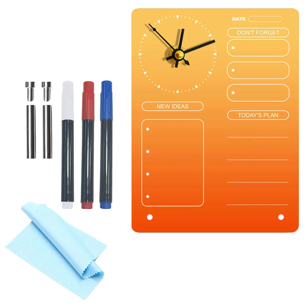 

Доска для планирования часов, доска-еженедельник, настольный акриловый прозрачный письменный офис