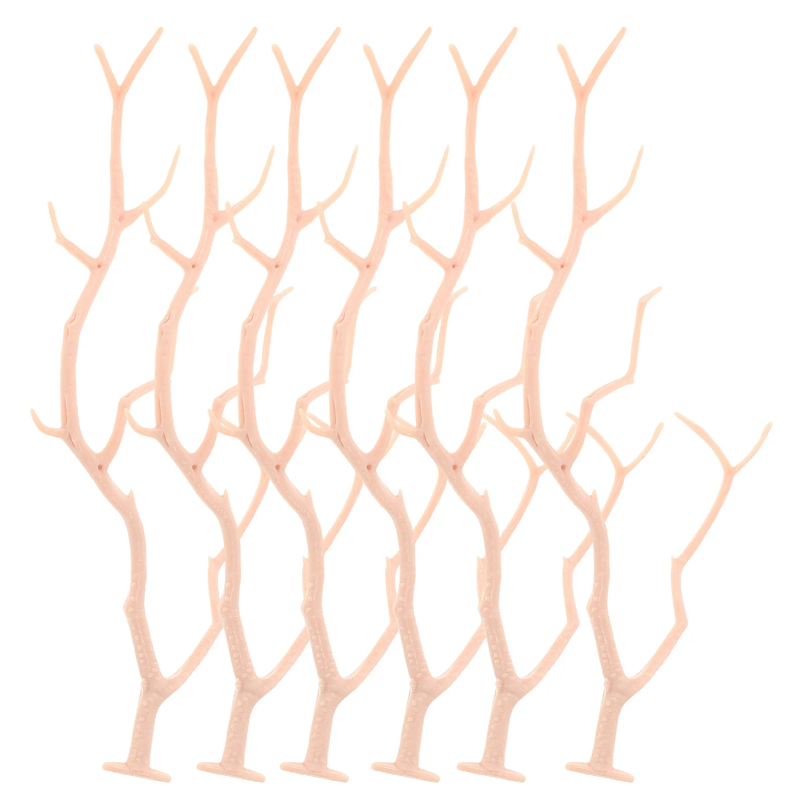 6 قطعة فروع المرجان الاصطناعي واقعية غصين ديكور لجميع القديسين المنزل الجدول زهرية ملء ينبع Diy بها بنفسك فرع الحرفية ديكور #5