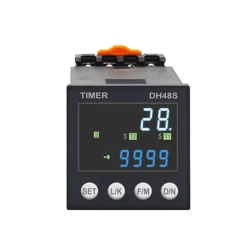 Upgraded New Model Can Replace DH48S Infinite Cycle Digital Display Time Relay Delay Range 0.01S-99990H AC220V AC/DC24V
