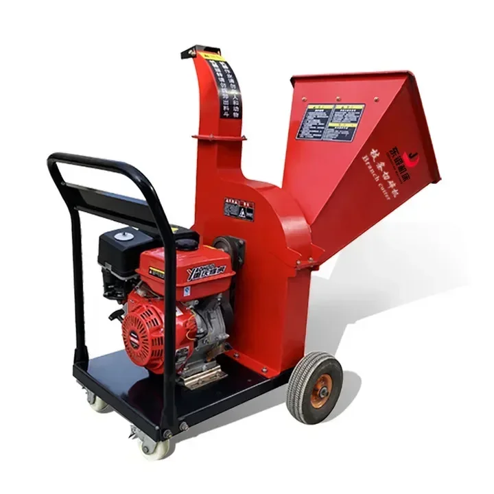 Forestry Machinery Portable Small Hammer Mill Wood Pallet Branch Crusher Electric Wood Chipper Tree Shredder Machine