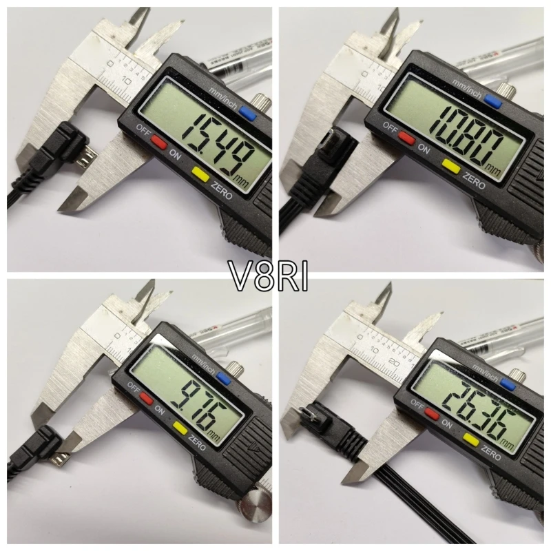 Thin 1.5mm Microed USB Extension Cord 90° Design For Tight Space For Electronics Devices 83CF