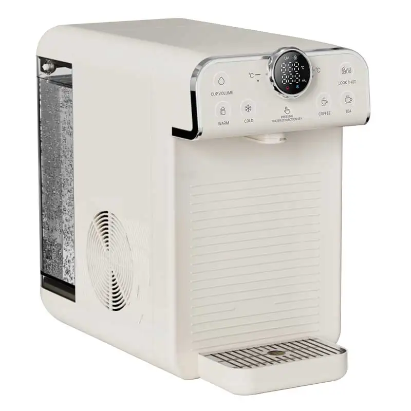 موزع مياه ساخن وبارد 2025 مع منقي للشرب المباشر - نظام ترشيح التسخين/التبريد الفوري على الطاولة