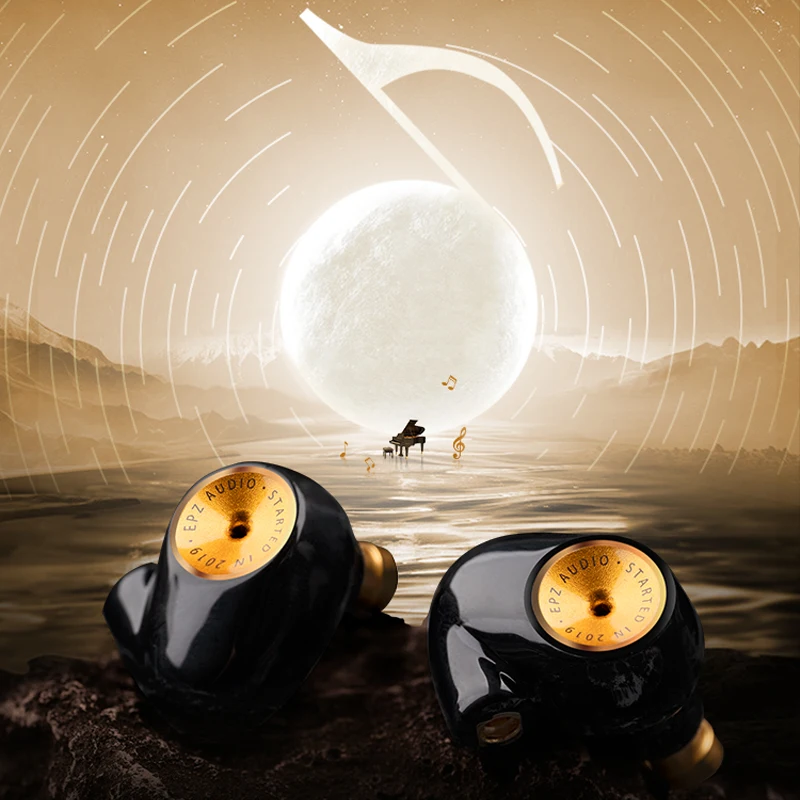 

EPZ Q5 Earphones Wired HIFI IEM In Ear Monitor Ceramic Carbon Nano Moving Coil MMCX Detachable Cable Earbuds