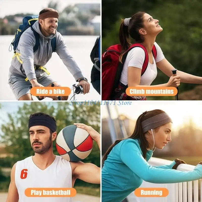P9FC アスレチック ヘッドバンド 大人用 スポーツ ヘッドバンド フィットネス ヘッドバンド 弾性ヘアバンド