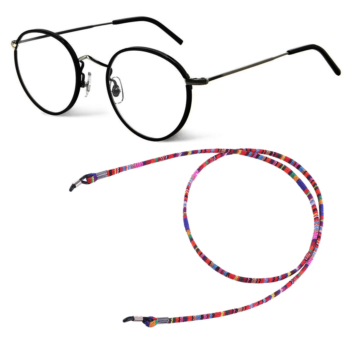 

Colorful Purple Non Slip Glasses String Durable Cotton String for Women Fashion Eyeglasses Holder Eyeglasses Strap