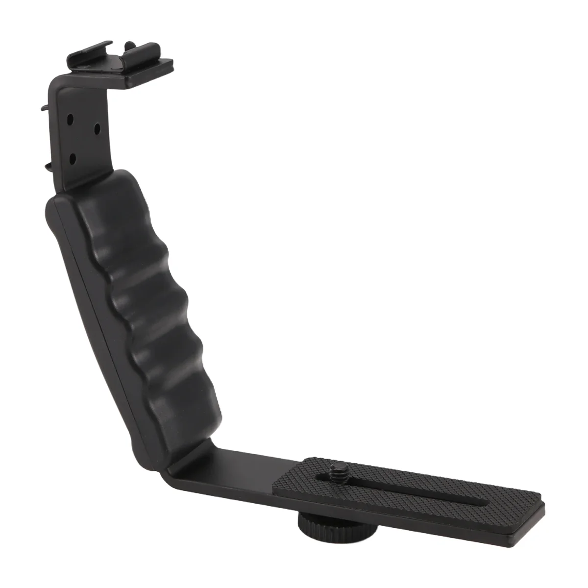 POSV-Photo フラッシュ ビデオ カメラ グリップ ハンドル L ハンドル 2 標準サイド ホットシュー付き ホルダー DSLR を取り付けます