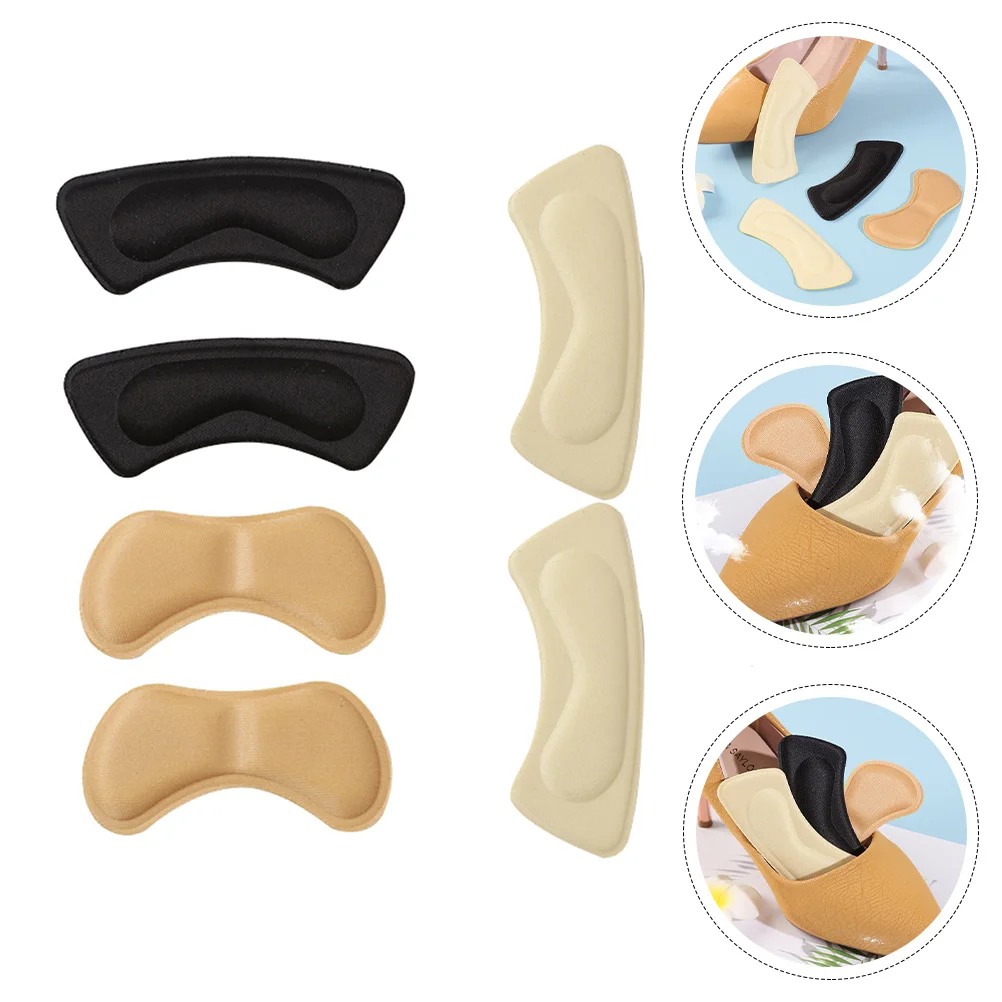 

3Pairs Anti-Drop Heel Pads Thickened Back Cushion for High Heels Comfortable Wear-Resistant Foot Care Heel Cushions