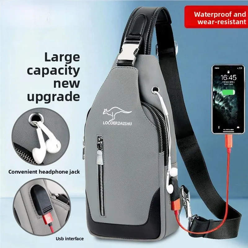 

Модная мужская сумка-слинг из канваса, повседневная сумка через плечо, стильная корейская версия, сумка для отдыха на пояс