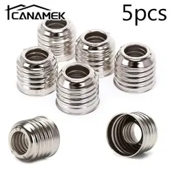 5pcs/Set E27 To E14 Lamp Holder Converter Light Bulb Small Iron Ring Lampholder Adapter