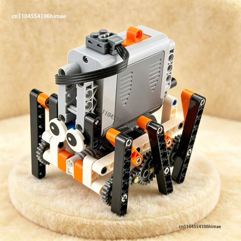 Six-Legged Compact Walking Robot Building Block Hexapod Bionic Robot Technical Power Motor Education DIY MOC Kids Brick Toy Gift